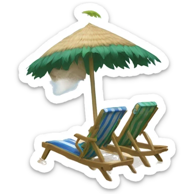 Cuban beach sticker