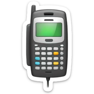 telefono movil encendico con cable usb sticker