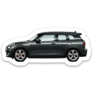 dark grey mini clubman sticker
