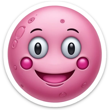 bacteria happy face sticker