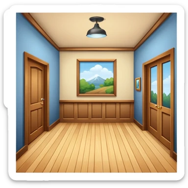 Hall serving sticker