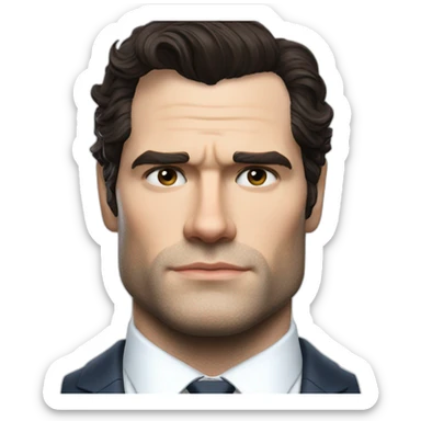Henry cavill superan suit sticker