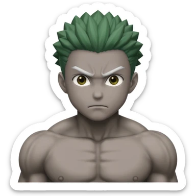a front view shot of meruem from hunter x hunter sticker