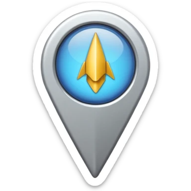 Maps pin normal without any smiley faces sticker