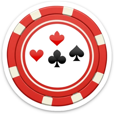 poker chips sticker