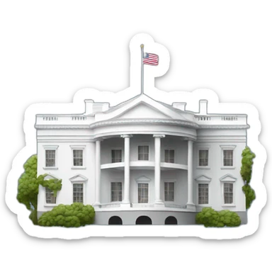 The white house of washington sticker