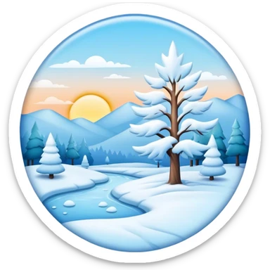frosty morning sticker