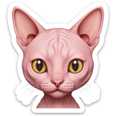 Hairless cat sticker