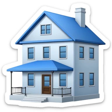 blueprint of house sticker