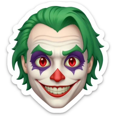 Joker ki souris avec des yeux rouge sticker