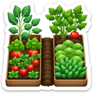 vegetable garden sticker
