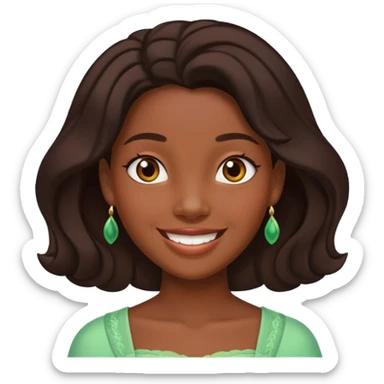 tạo cho tôi emoji công chúa tianna sticker