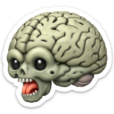 Cérebro podre sticker