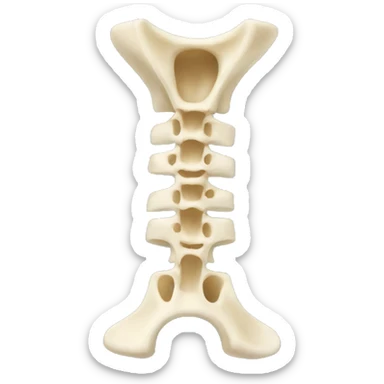 Vertebra spine sticker