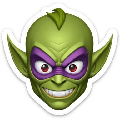green goblin from spider man sticker