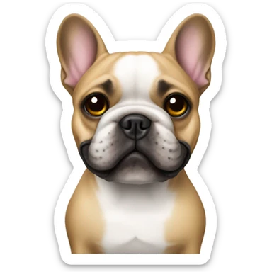 French bulldog in law school sticker