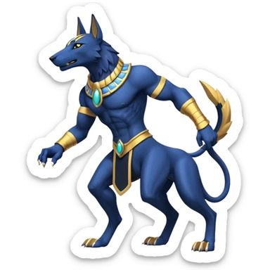 WereGarurumon-Anubis-fusion (full body) sticker