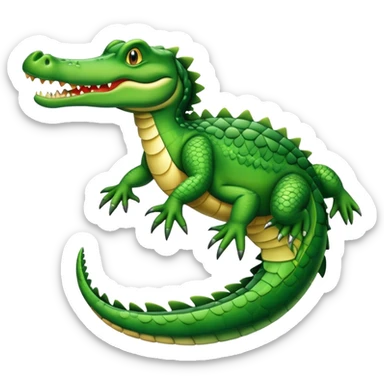 Has un cocodrilo volador  sticker