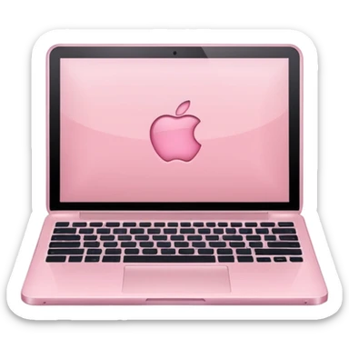 Light pink laptop sticker