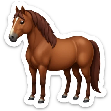 Western Cast horse sticker