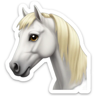 Squeletton horse sticker