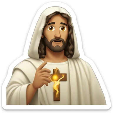 Jesús fumando sticker