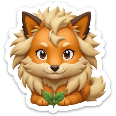 Cute Ivy Sandy Scizzor-Arcanine-feline sticker