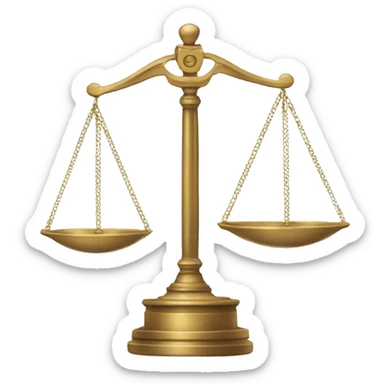 Scales of Justice sticker