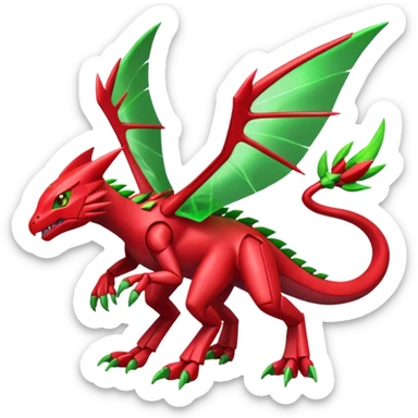 Vikavolt-Peppercat-Sceptile-Genesect-Miraidon-fusion, full body sticker