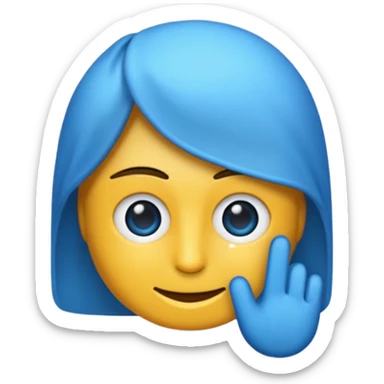 Mavi tik emojisi sticker