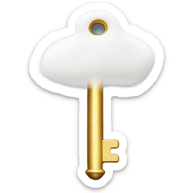 Powder on the end of a key sticker