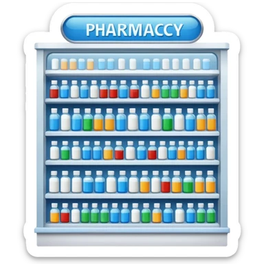 Please create an image of the pharmacy.
Dugstore, Pharmacy. There's no writing on it
Just an image that can show that it's a pharmacy sticker