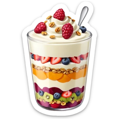 Yogurt fruit parfaits sticker
