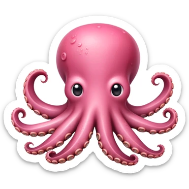 cute octopus made of SPAM MEAT sticker