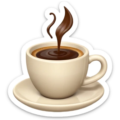 3d style espresso sticker