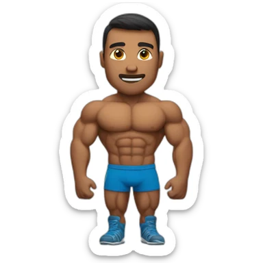 Homme muscles sportif sticker