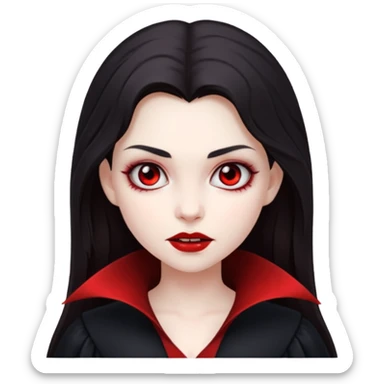 Vampire girl sticker