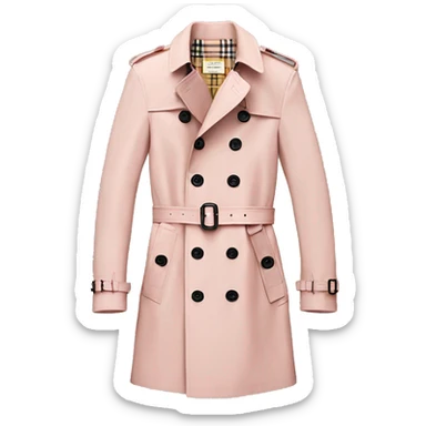 Light Pink Burberry trench coat sticker