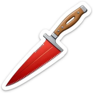 säge mit griff sticker