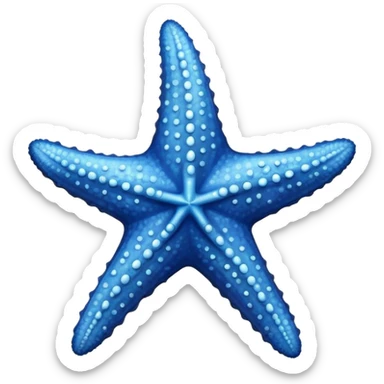 blue star fish sticker