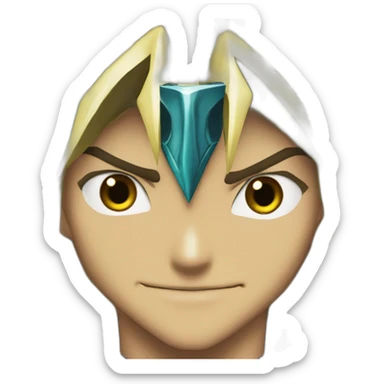 Yu-gi-oh yugi character  sticker