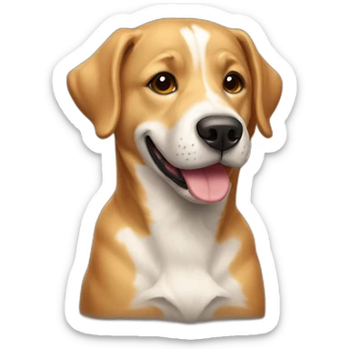 Chien heureux sticker