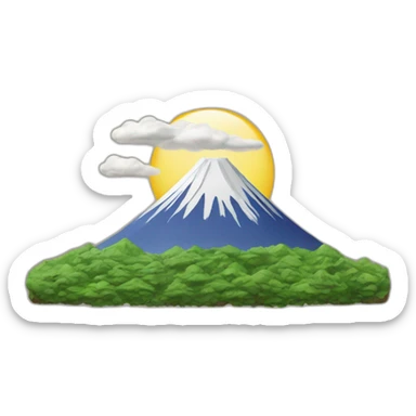 Le mont Fuji sticker