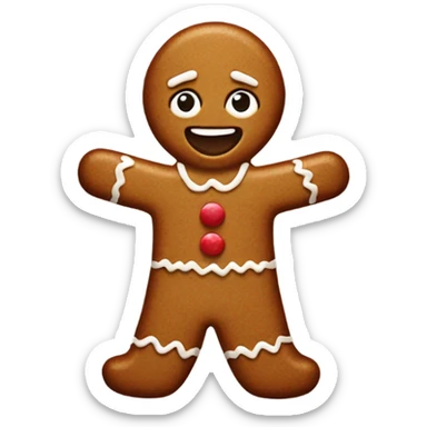 Gingerbread woman sticker