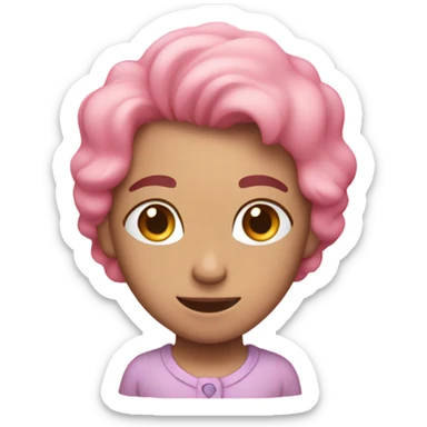 corazón rosado pastel  sticker