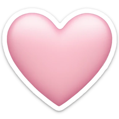 pastel pink heart sticker