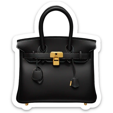 black hermes birkin bag sticker