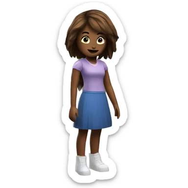 Girl playing Roblox  sticker