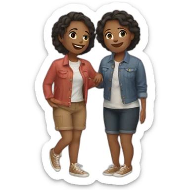 Lesbian Couple in Love sticker
