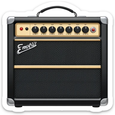 electric guitar amplifier sticker